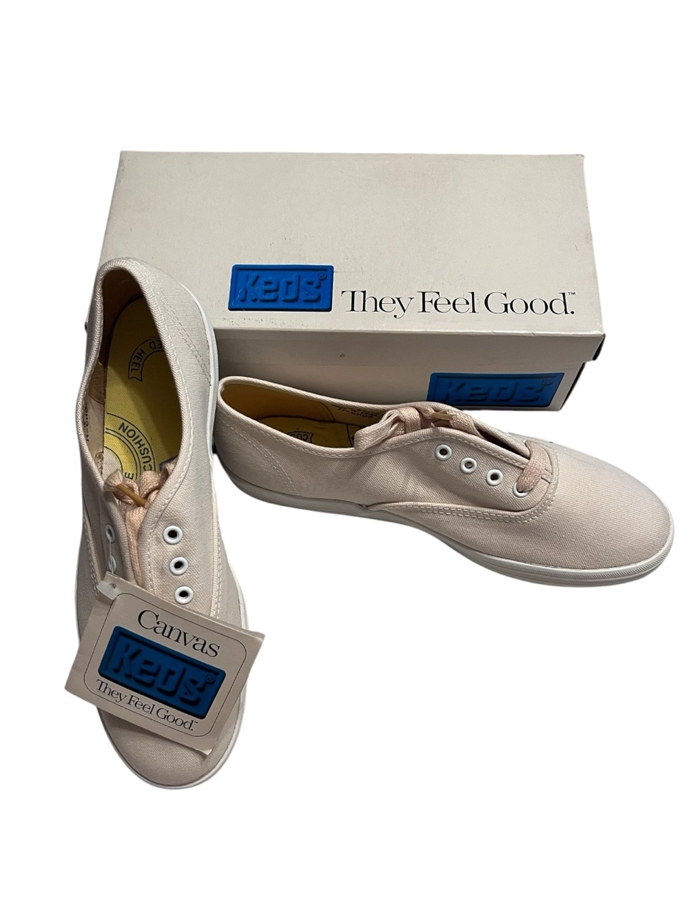 NWT KEDS vintage 1990’s deadstock Champion sneakers in “oxford white” sz 6 new